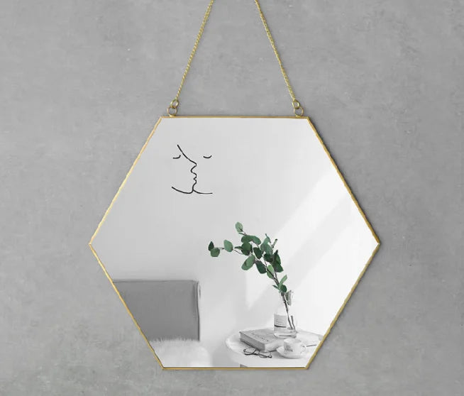 Nordic Minimalist Geometric Makeup Mirror - My Store