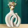 Hollow Nordic Modern Ceramic Vase Set - My Store